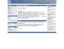 Tablet Screenshot of dgfk.de